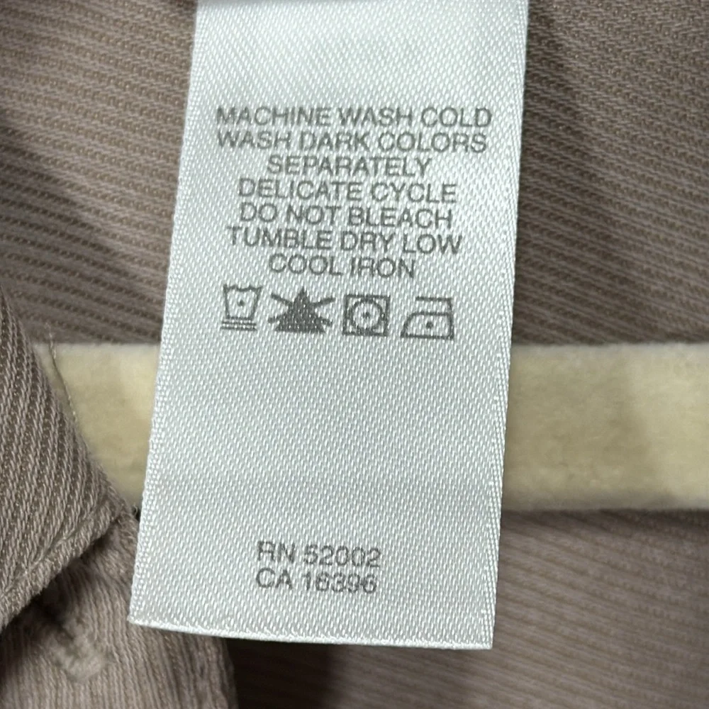 Liz Claiborne Shirt Men's Taupe Button-Down Long Sleeve XL - Picture 7 of 10